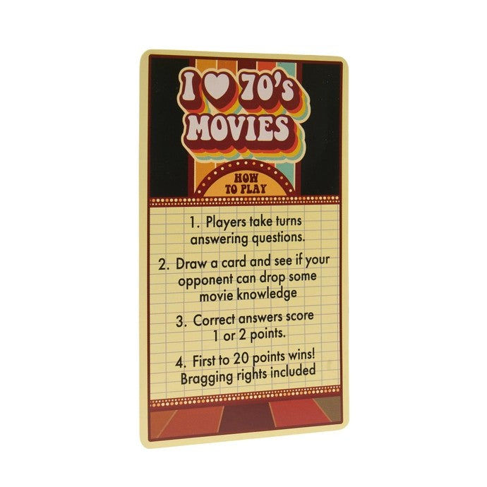 I Heart 70's Movies Trivia Card Game