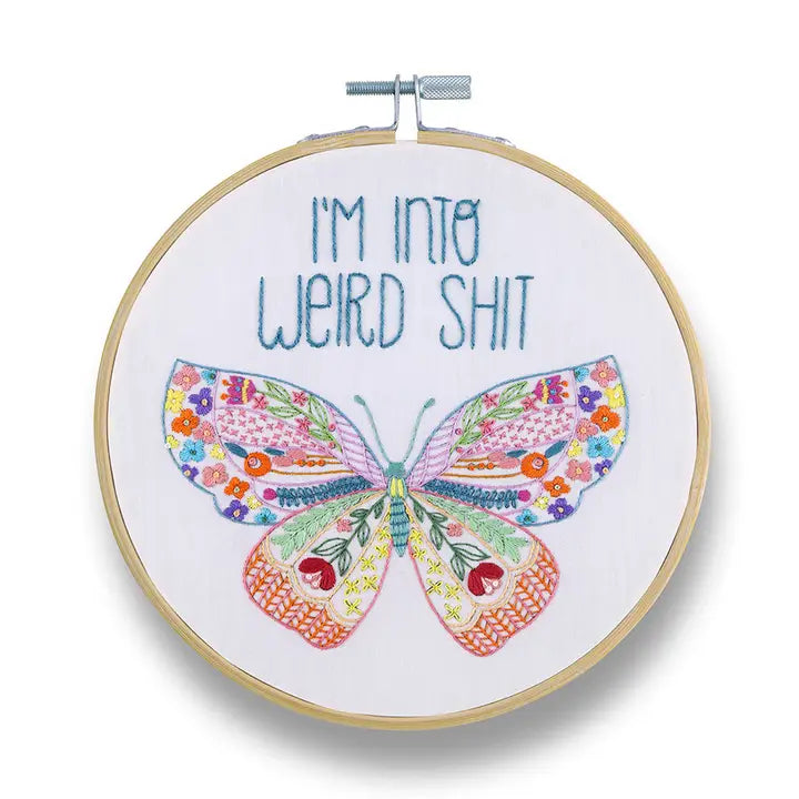 I'm Into Weird Shit 6" Embroidery Kit