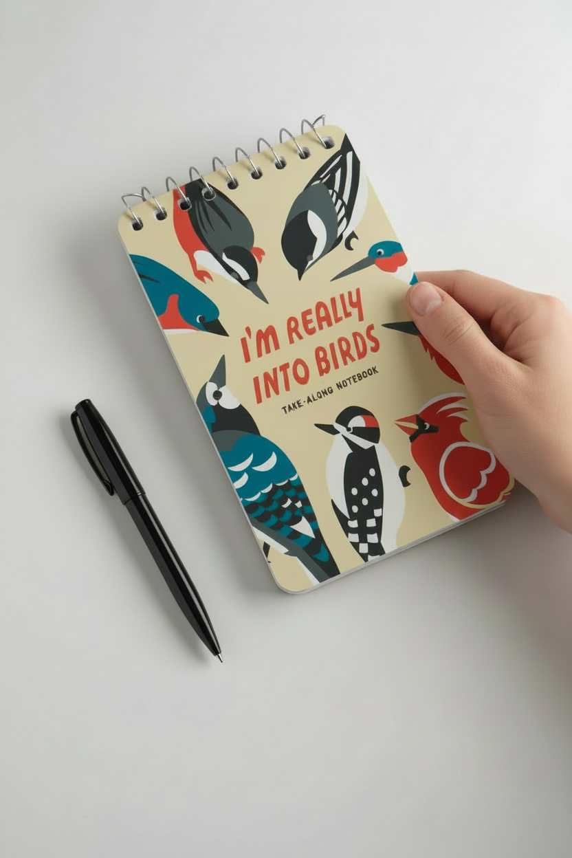I'm Really Into Birds 3x5 Spiral Notebook