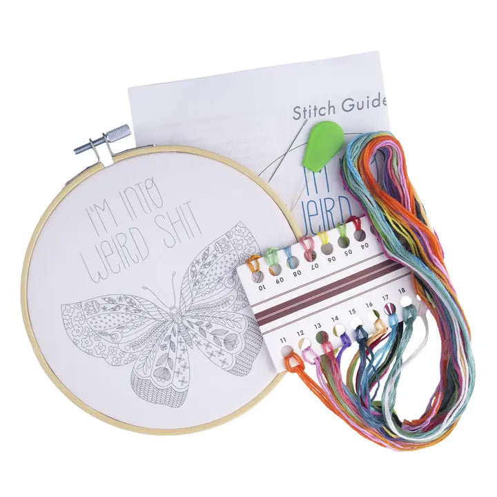 I'm Into Weird Shit 6" Embroidery Kit