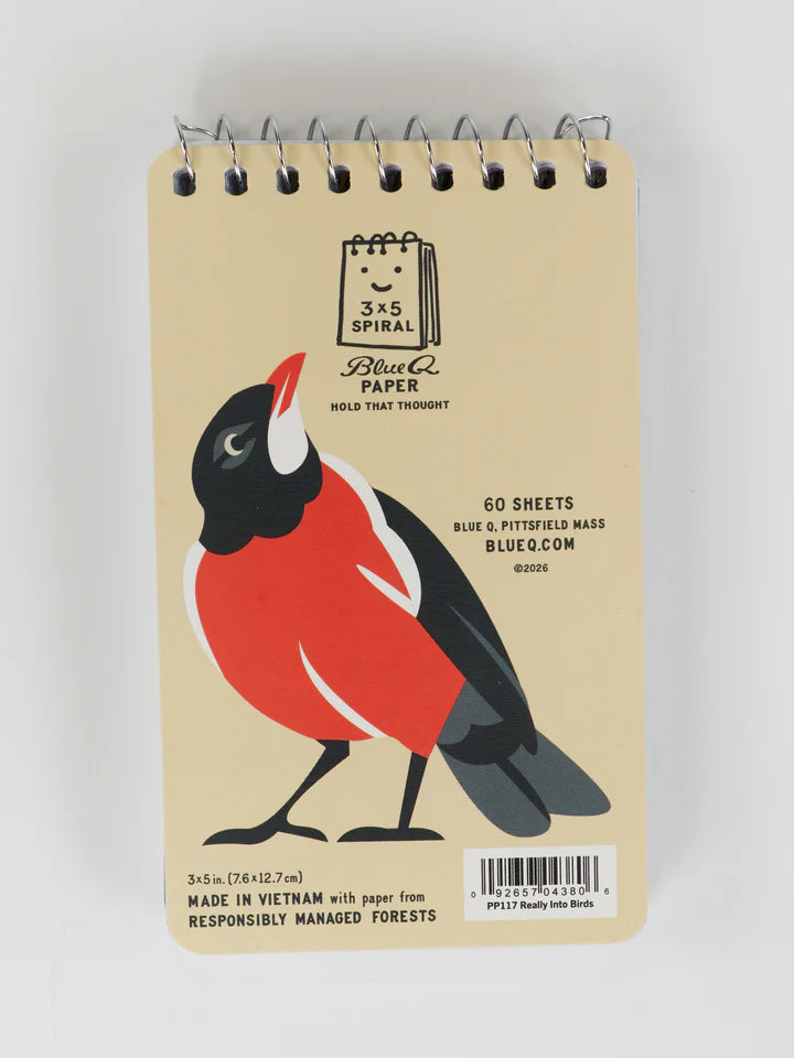 I'm Really Into Birds 3x5 Spiral Notebook