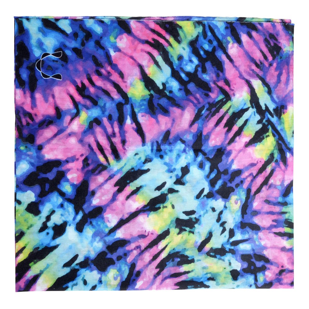 Infinity Bright Tie Dye Bandana Half Size