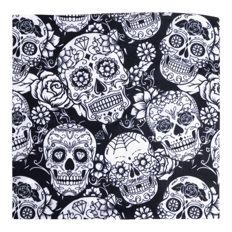Infinity Skull Bandana Half Size