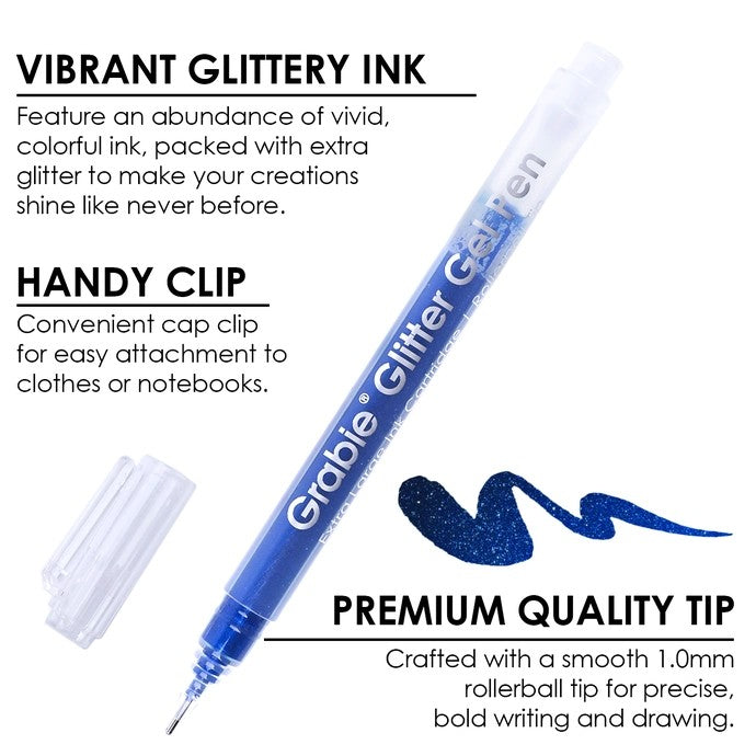 Iridescent Glitter Gel Ink Pens Set Of 18