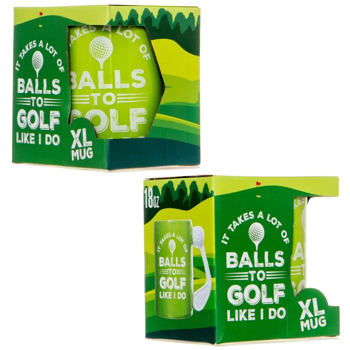 It Takes A Lot Of Balls To Golf Like I Do Mug 18 oz