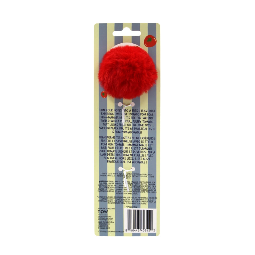 Italian Summer Tomato Pom Pom Pen