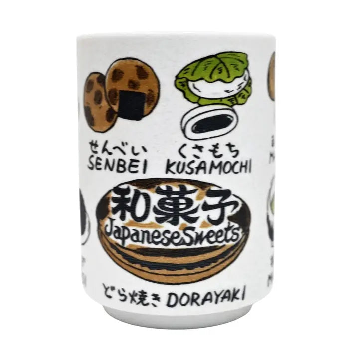 Japanese Sweets Design Yunomi Style Tea Cup 10 oz