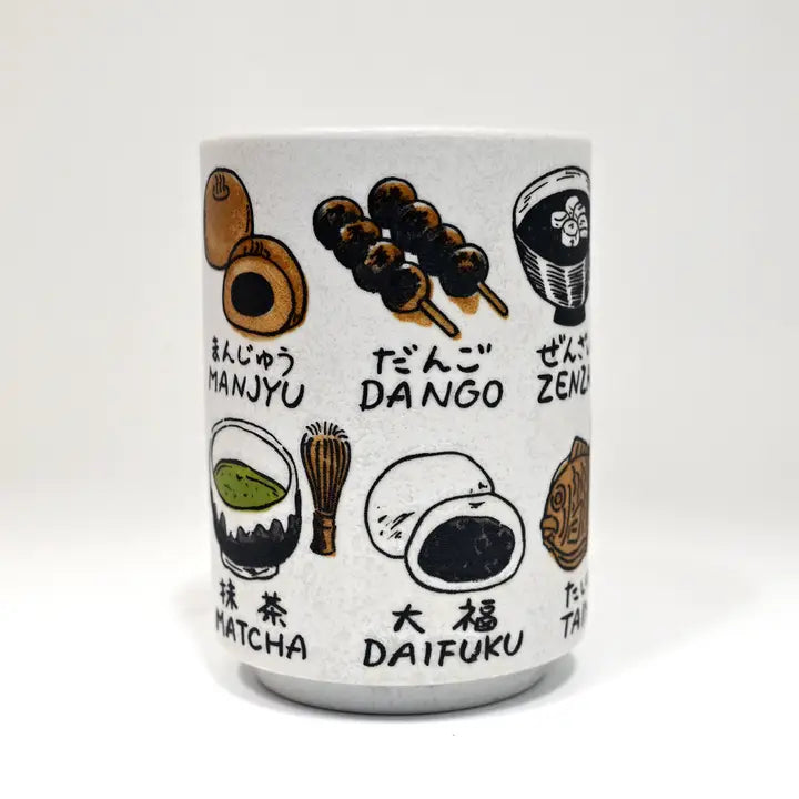 Japanese Sweets Design Yunomi Style Tea Cup 10 oz