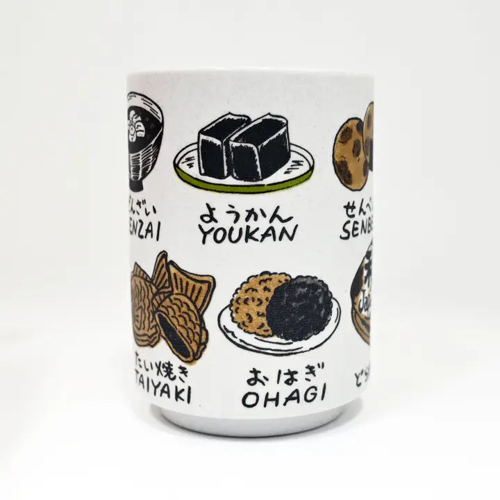 Japanese Sweets Design Yunomi Style Tea Cup 10 oz