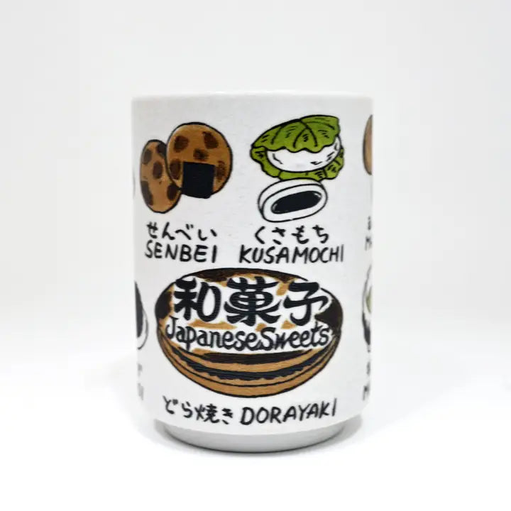 Japanese Sweets Design Yunomi Style Tea Cup 10 oz