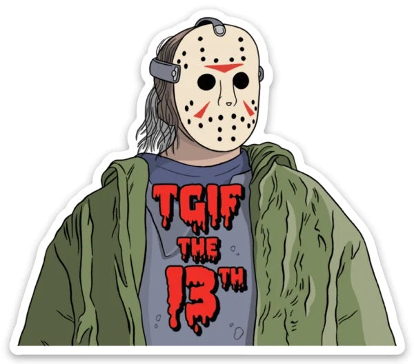 Jason TGIF The 13th Die Cut Sticker