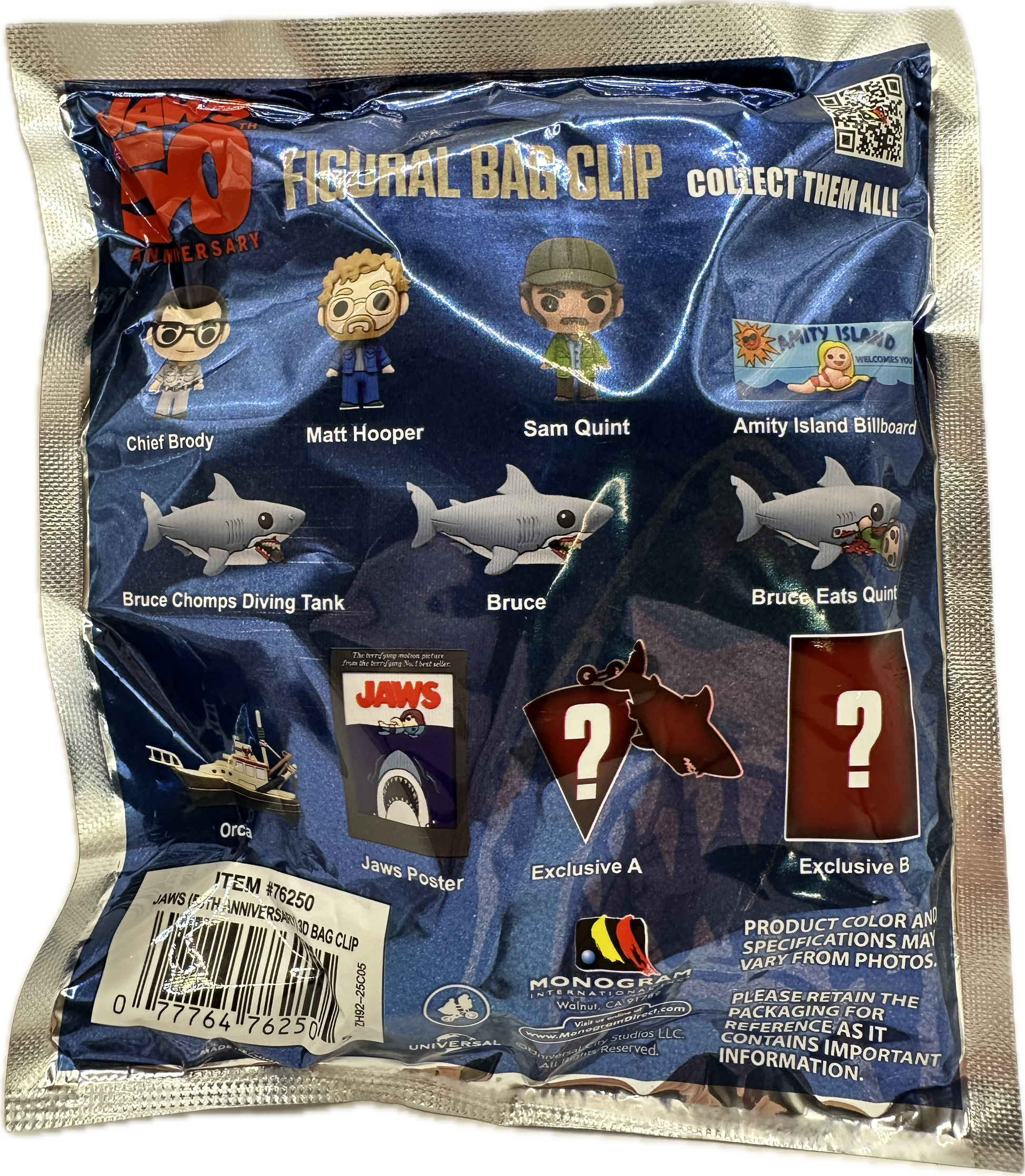 Jaws 50th Anniversary Figural Bag Clip