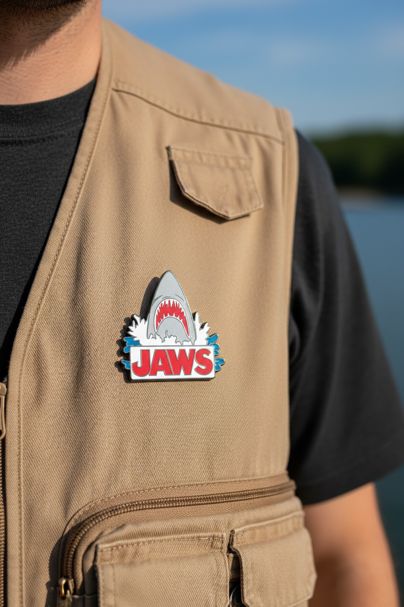 Jaws Enamel Pin