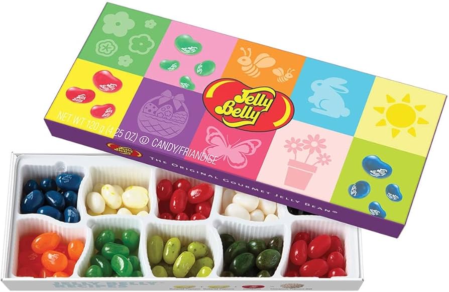 Jelly Belly 10 Flavor Easter Gift Box 4.25 oz