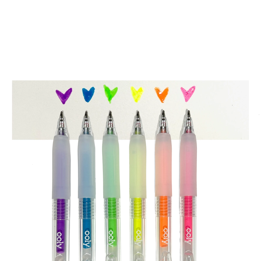 Jelly Gloss 6 Neon Deco Gel Pens