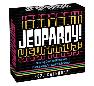 Jeopardy 2027 Desktop Calender