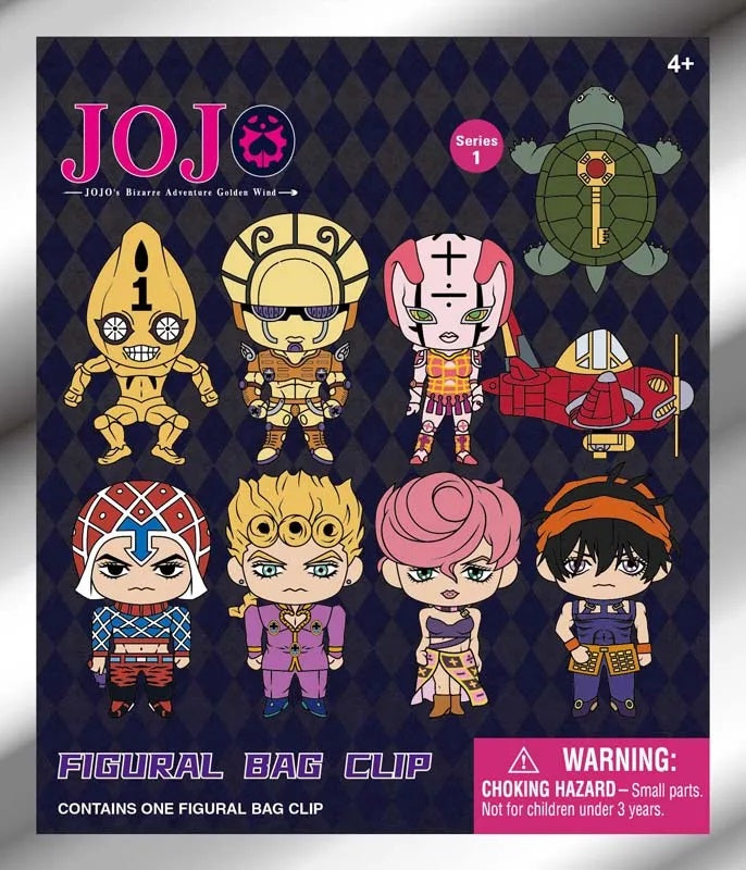 JoJo's Bizarre Adventure Golden Wind Figural Bag Clip Series 1