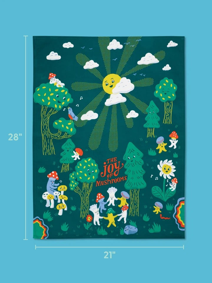Joy Of Mushrooms Dish Towel