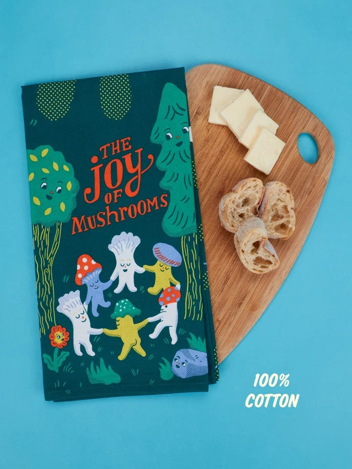 Joy Of Mushrooms Dish Towel