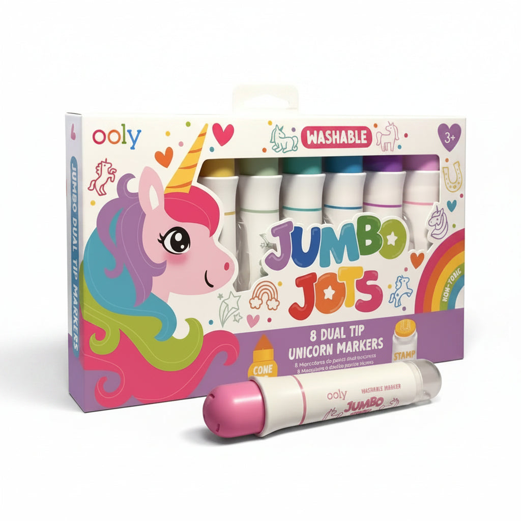 Jumbo Jots Dual Tip Markers Unicorn Set Of 8