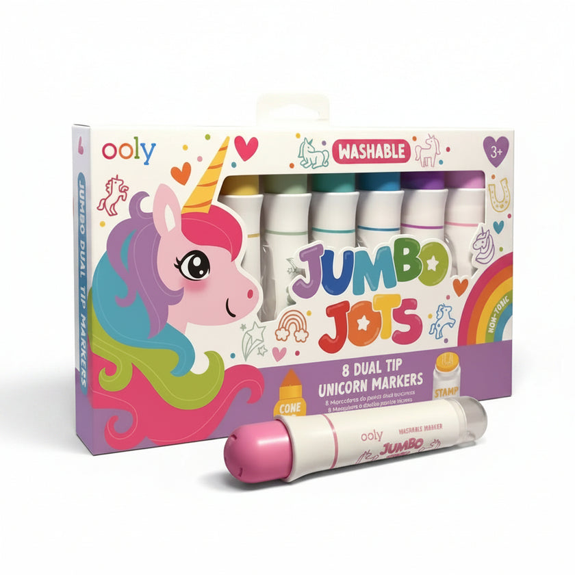 Jumbo Jots Dual Tip Markers Unicorn Set Of 8