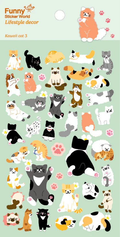Kawaii Cat Vol. 2 Puffy Stickers