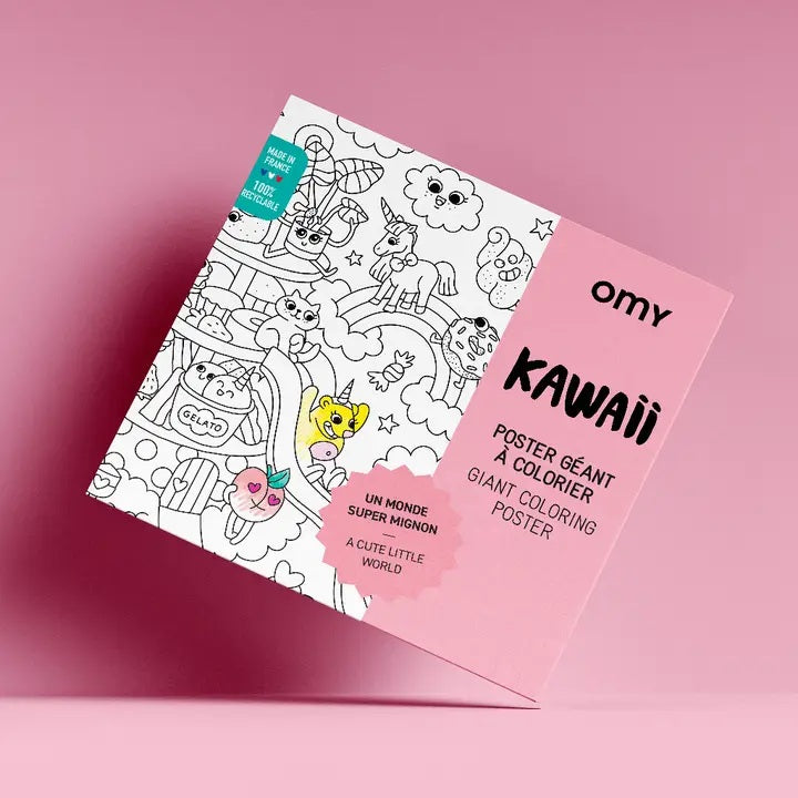 Kawaii Giant Coloring Poster