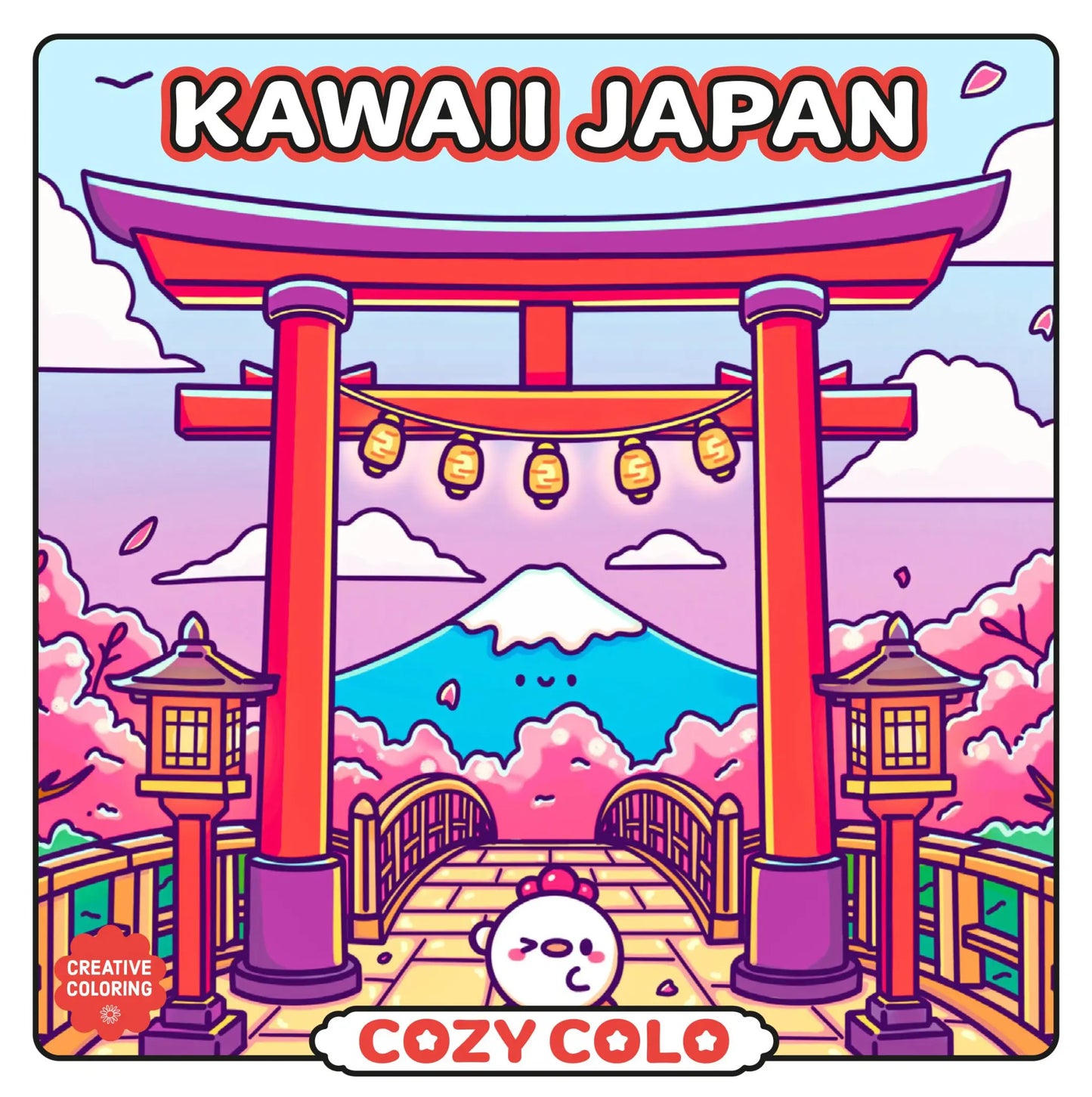 Kawaii Japan Coloring Book