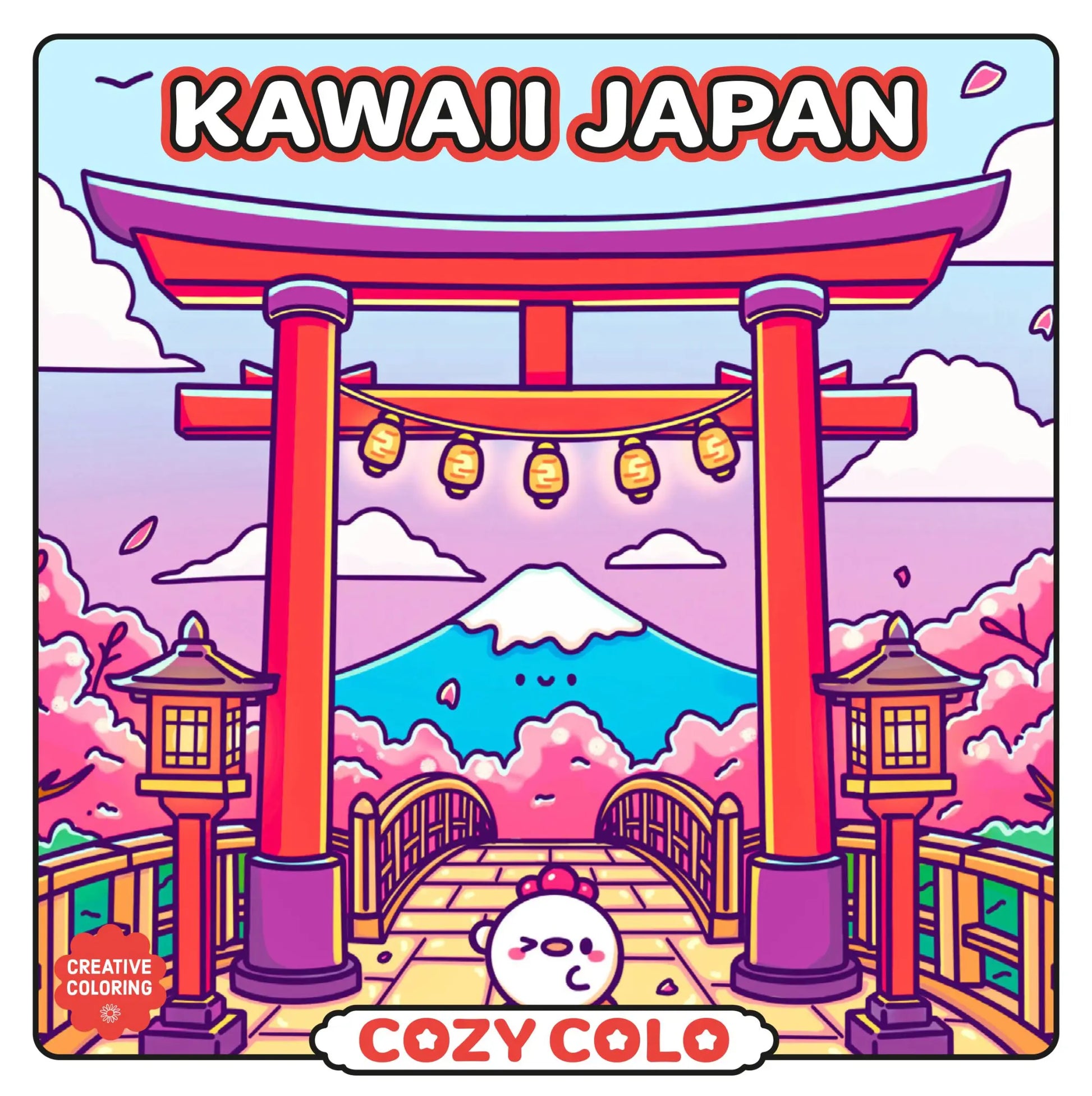 Kawaii Japan Coloring Book