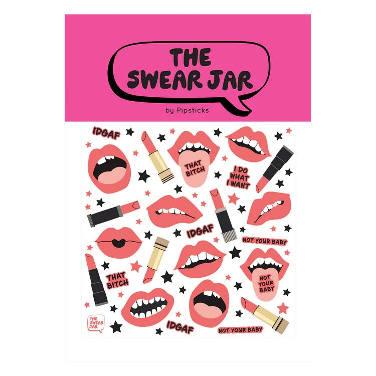 Kiss My Sass Sticker Sheet