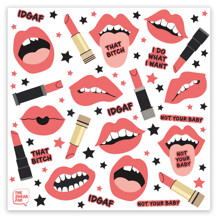 Kiss My Sass Sticker Sheet