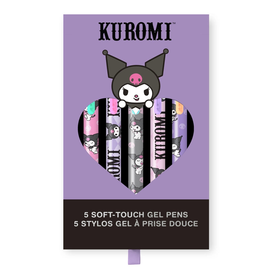 Kuromi Soft Touch Gel Pen Set Of 5