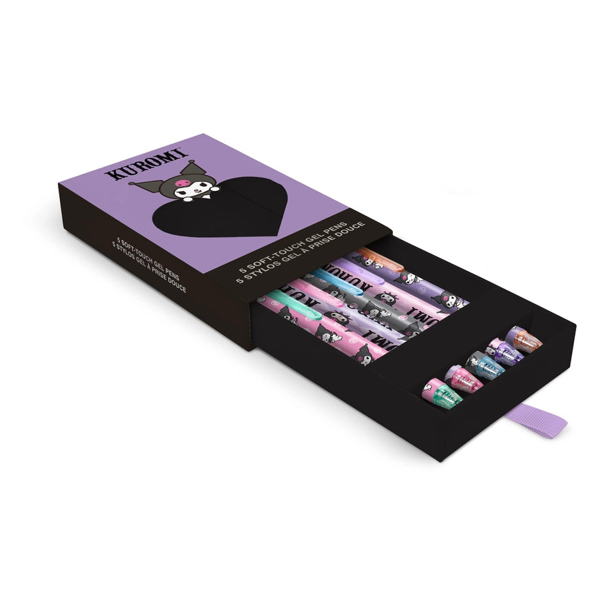Kuromi Soft Touch Gel Pen Set Of 5