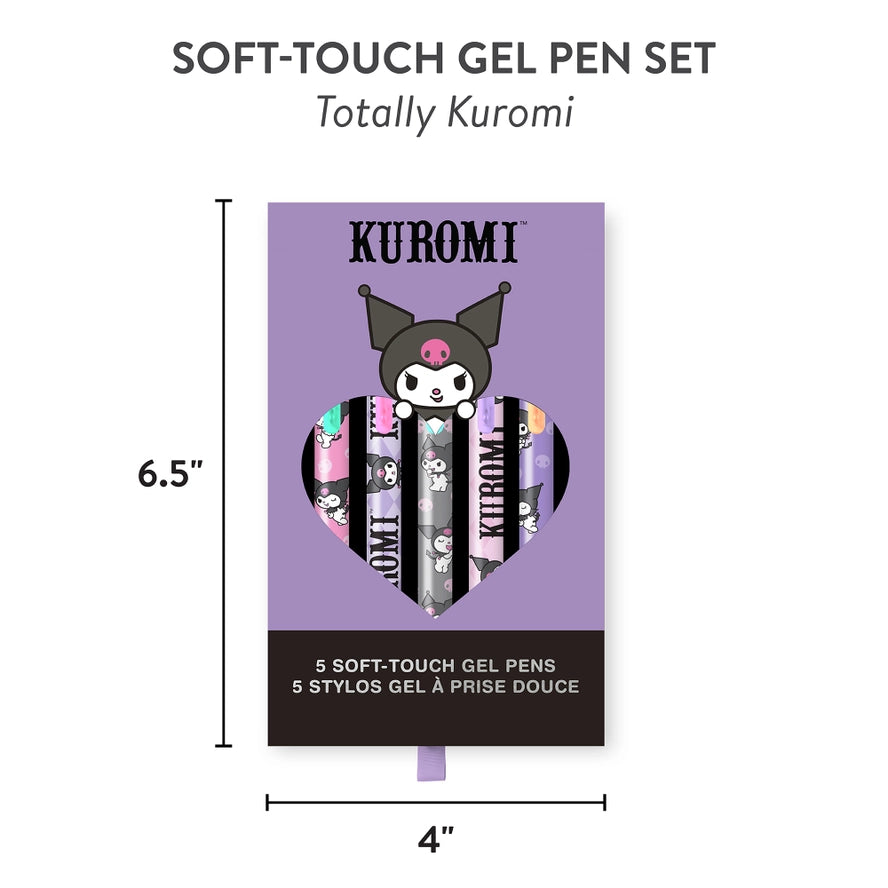 Kuromi Soft Touch Gel Pen Set Of 5