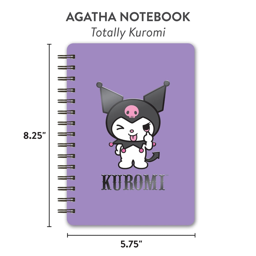 Kuromi Spiral Notebook With Sticker Sheet