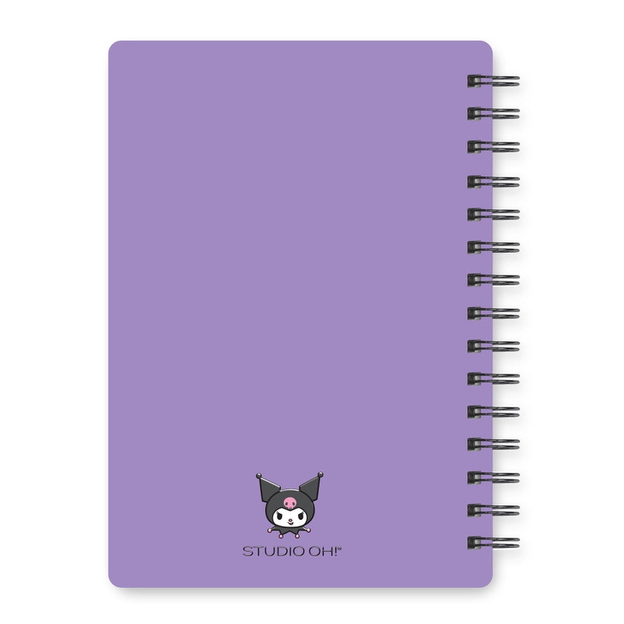 Kuromi Spiral Notebook With Sticker Sheet