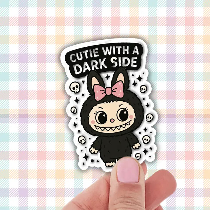 Labubu Cutie With A Dark Side Die Cut Sticker