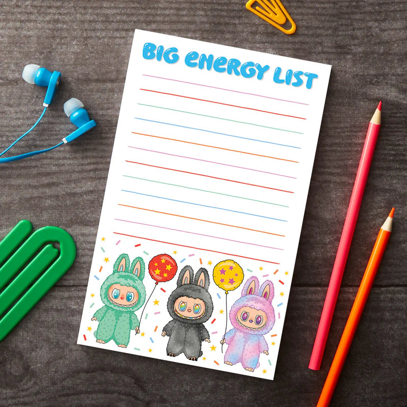 Labubu Big Energy List Notepad