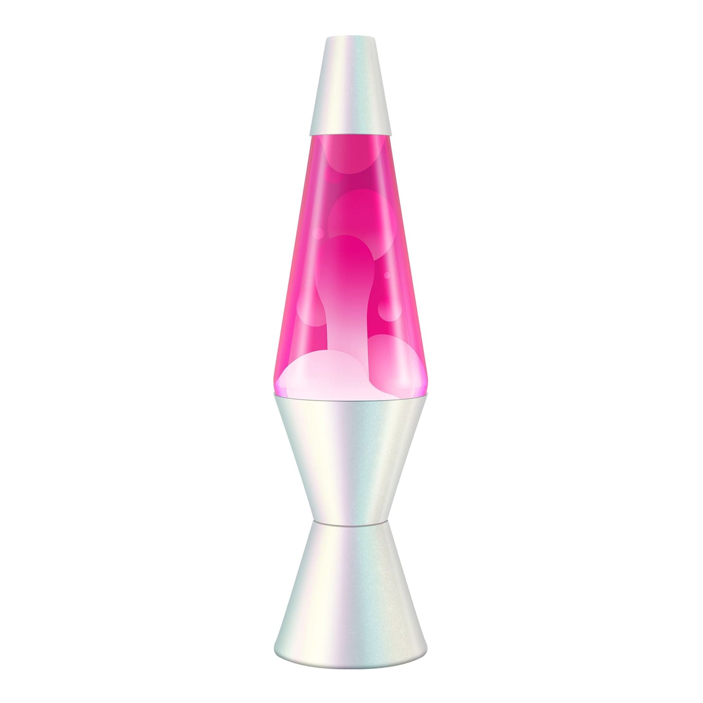 Lava Lamp XL Opalescent White/Pink 14.5"