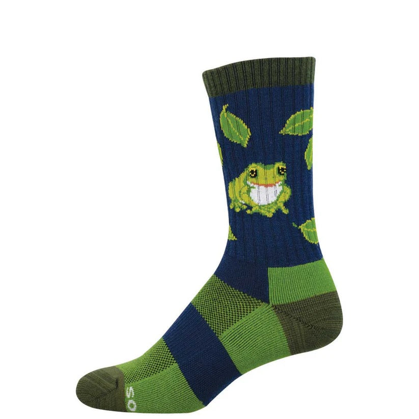 Leap Frog Men's Wool Crew Socks Navy