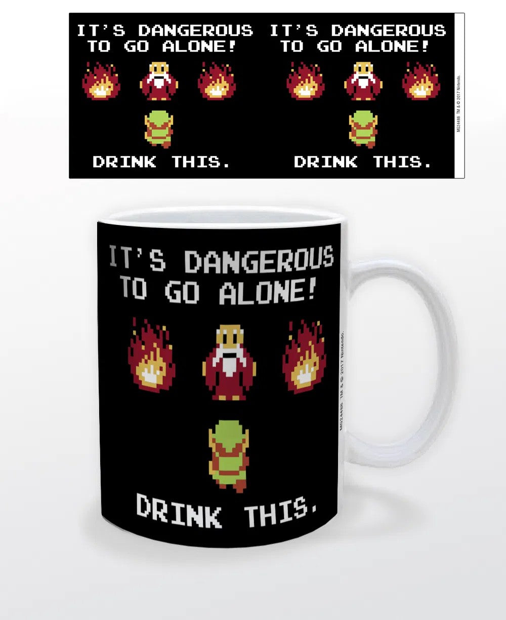 Legend Of Zelda Dangerous To Go Alone Mug 11 oz