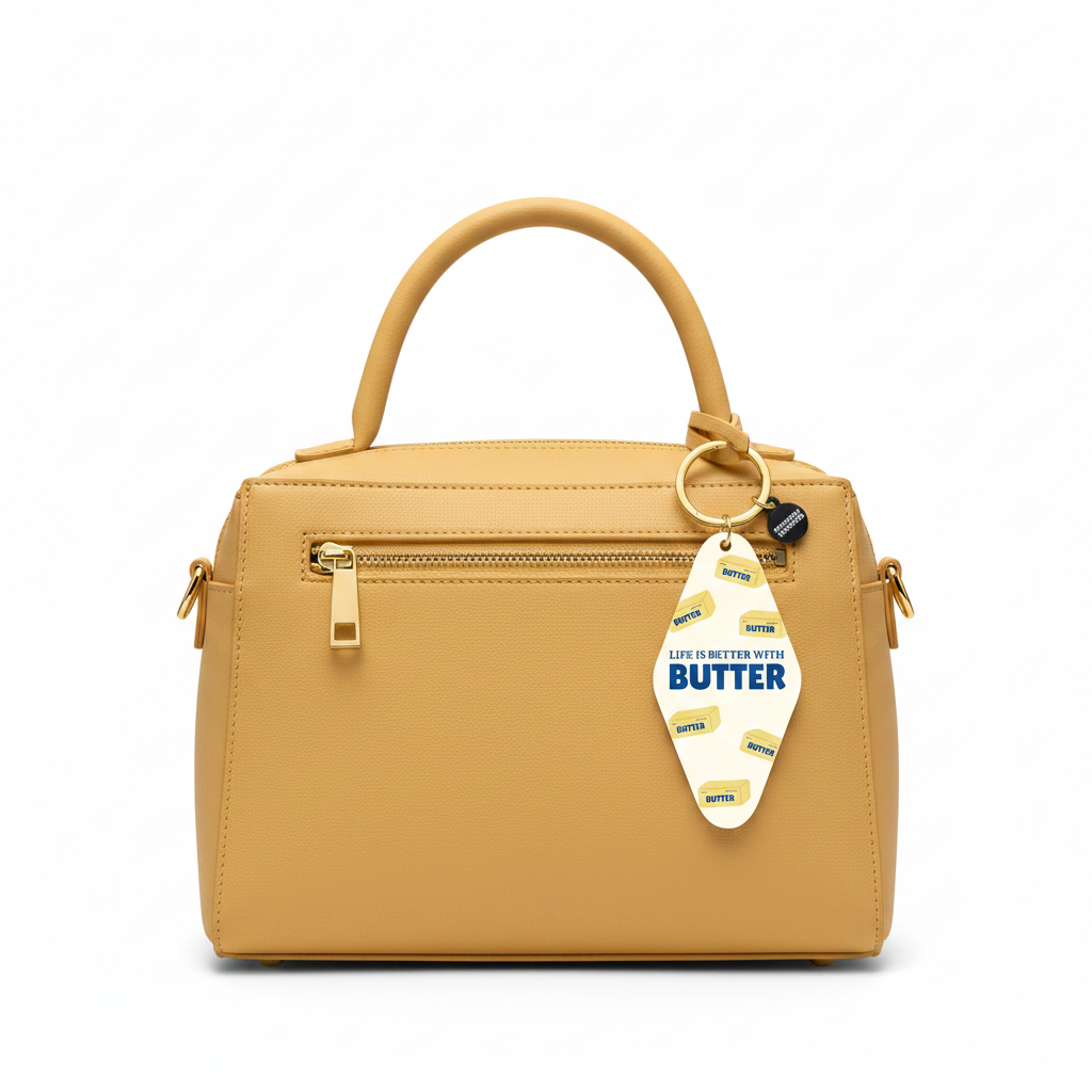 Life Is Better With Butter Keychain