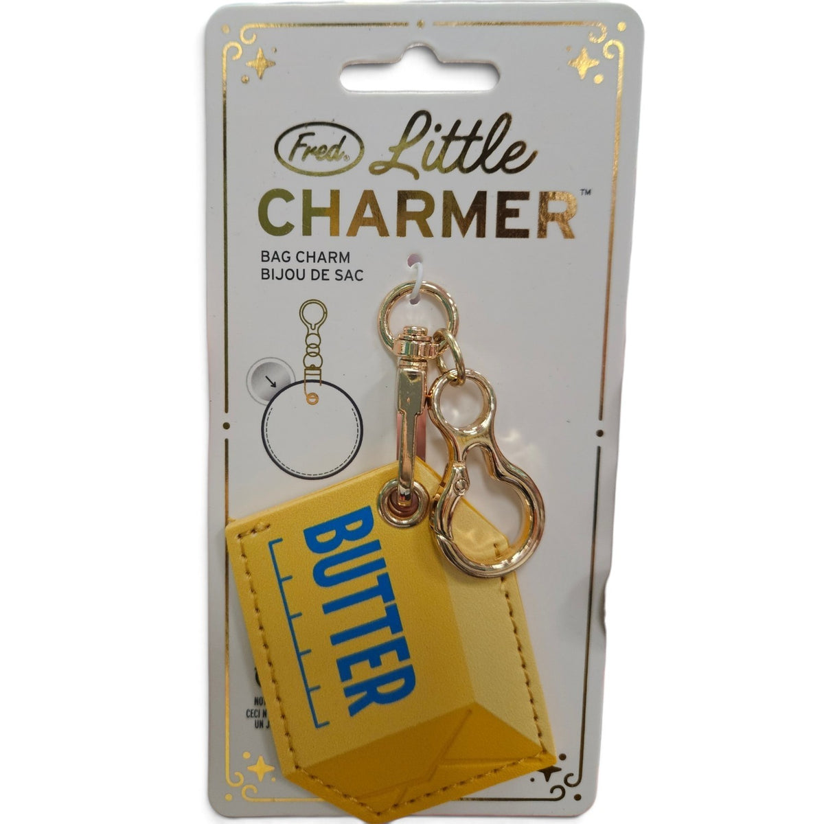Little Charmer Butter Keychain Airtag Holder