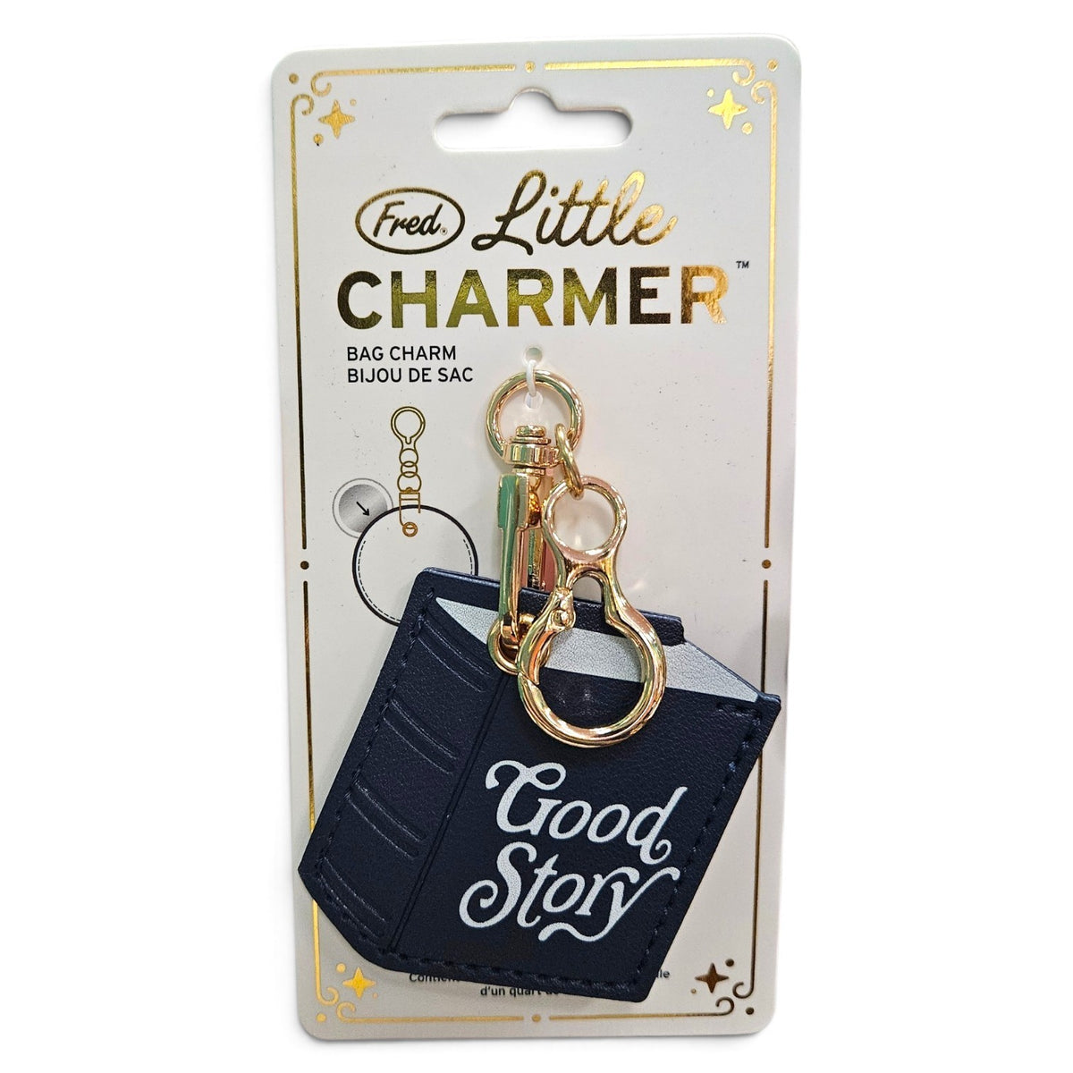 Little Charmer Good Story Keychain Airtag Holder