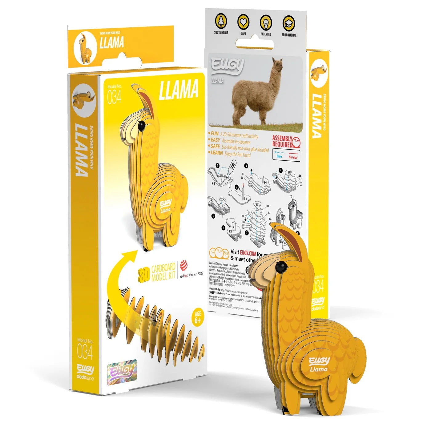 Llama 3D Puzzle