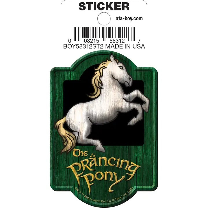 Lord Of The Rings Prancing Pony Die Cut Sticker