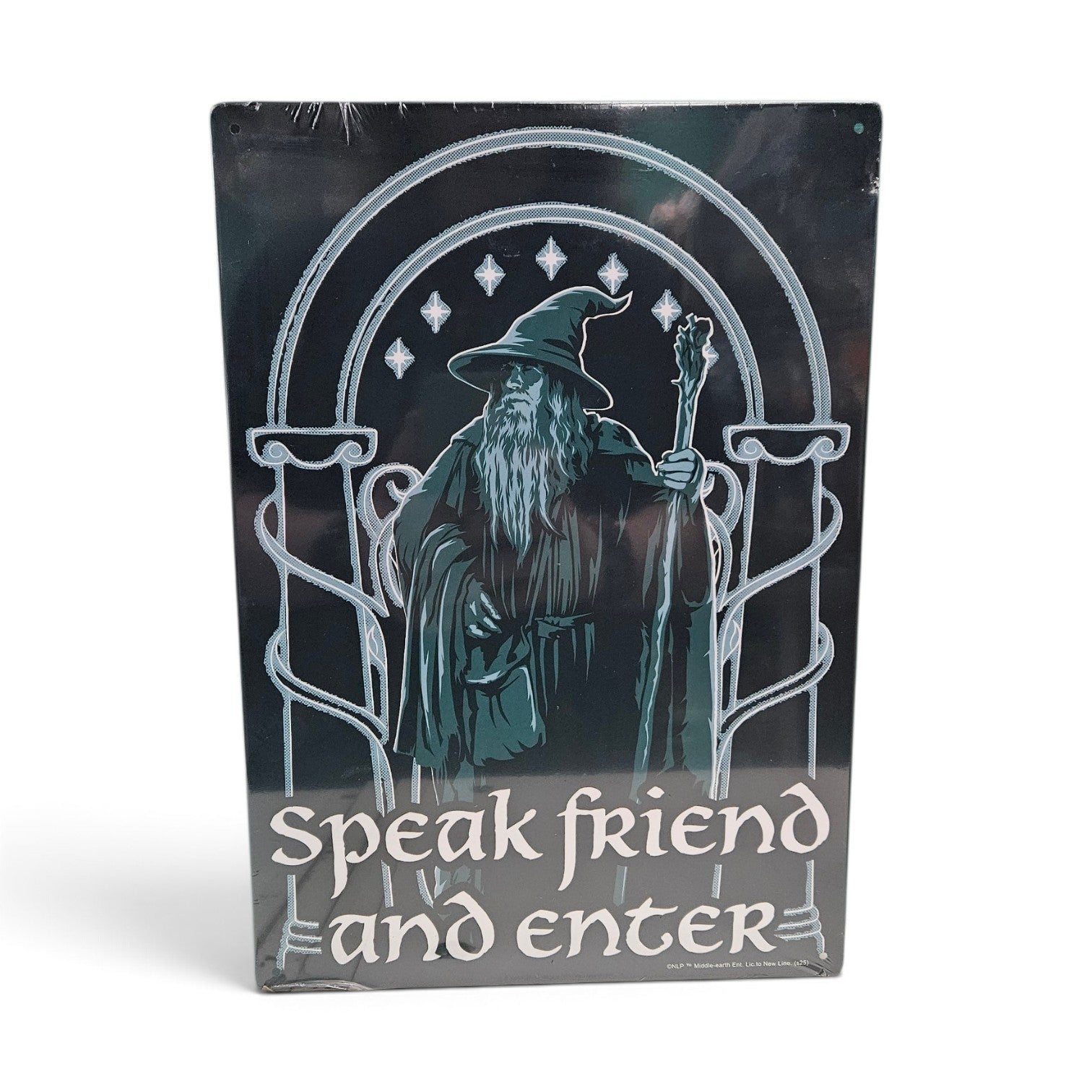 Lord Of The Rings Speak Friend Metal Sign