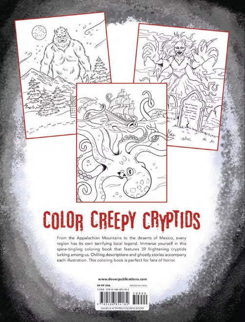 Lore & Legends Cryptid Coloring Book