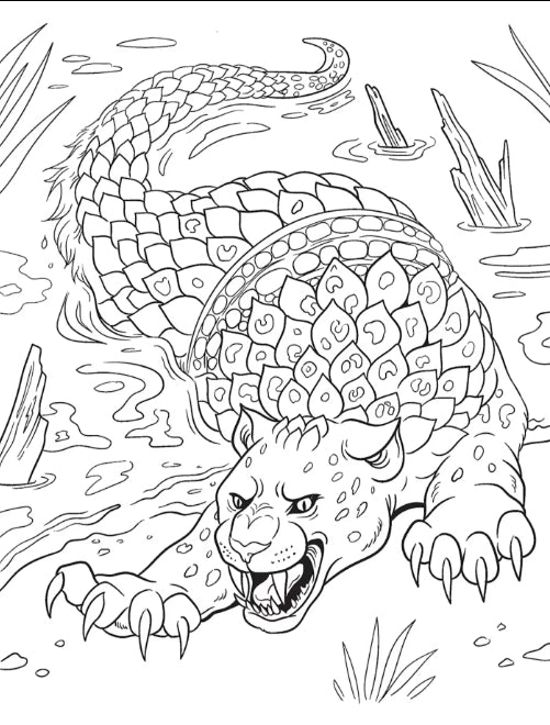 Lore & Legends Cryptid Coloring Book