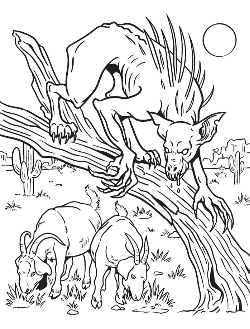 Lore & Legends Cryptid Coloring Book